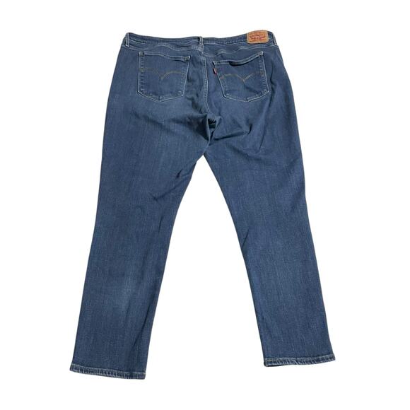 Levis 721 Womens Jeans Size 34 Blue High Rise Skinny Ankle Medium Wash Denim - Picture 2 of 12